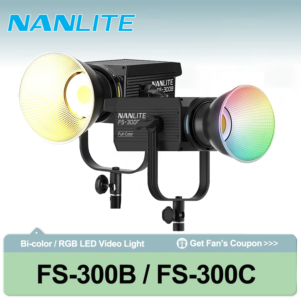 Photography Lighting Grid - Nanlite FS-300B Bi-Color Bowens Mount LED-Leuchte