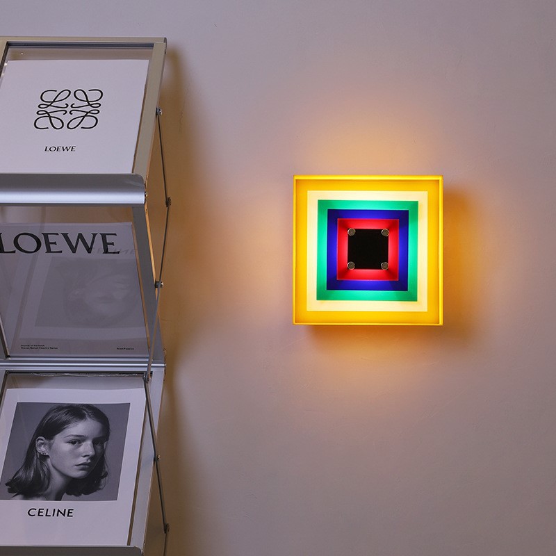 Photography Lighting Wall - Memphis Mittelalterliche Wandlampen Bauhaus Farbfotorahmen Lampen