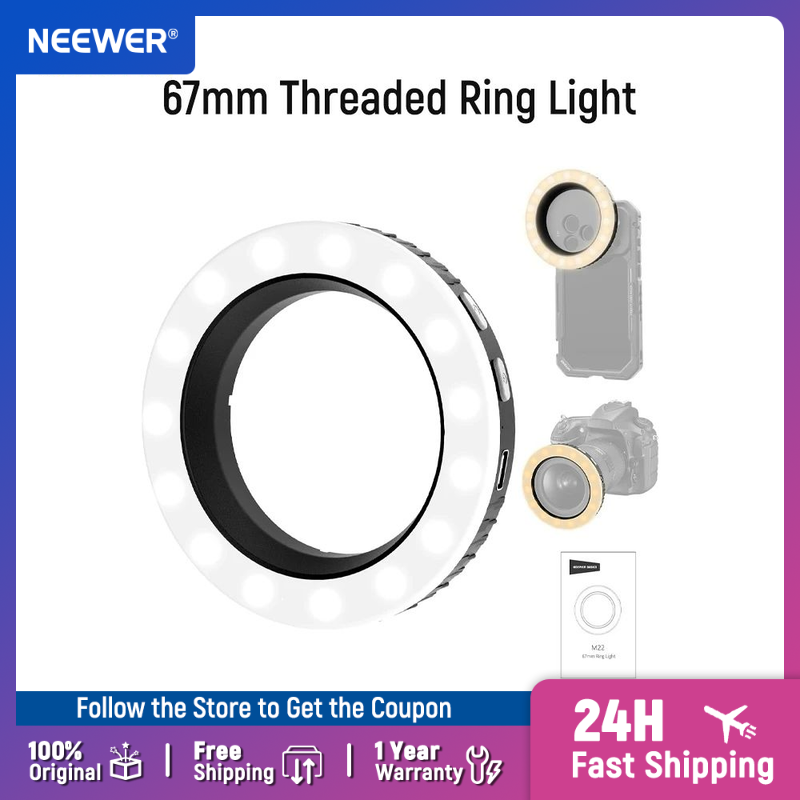 Photography Lighting Case - NEEWER Basics 67mm Ringlicht mit Gewinde