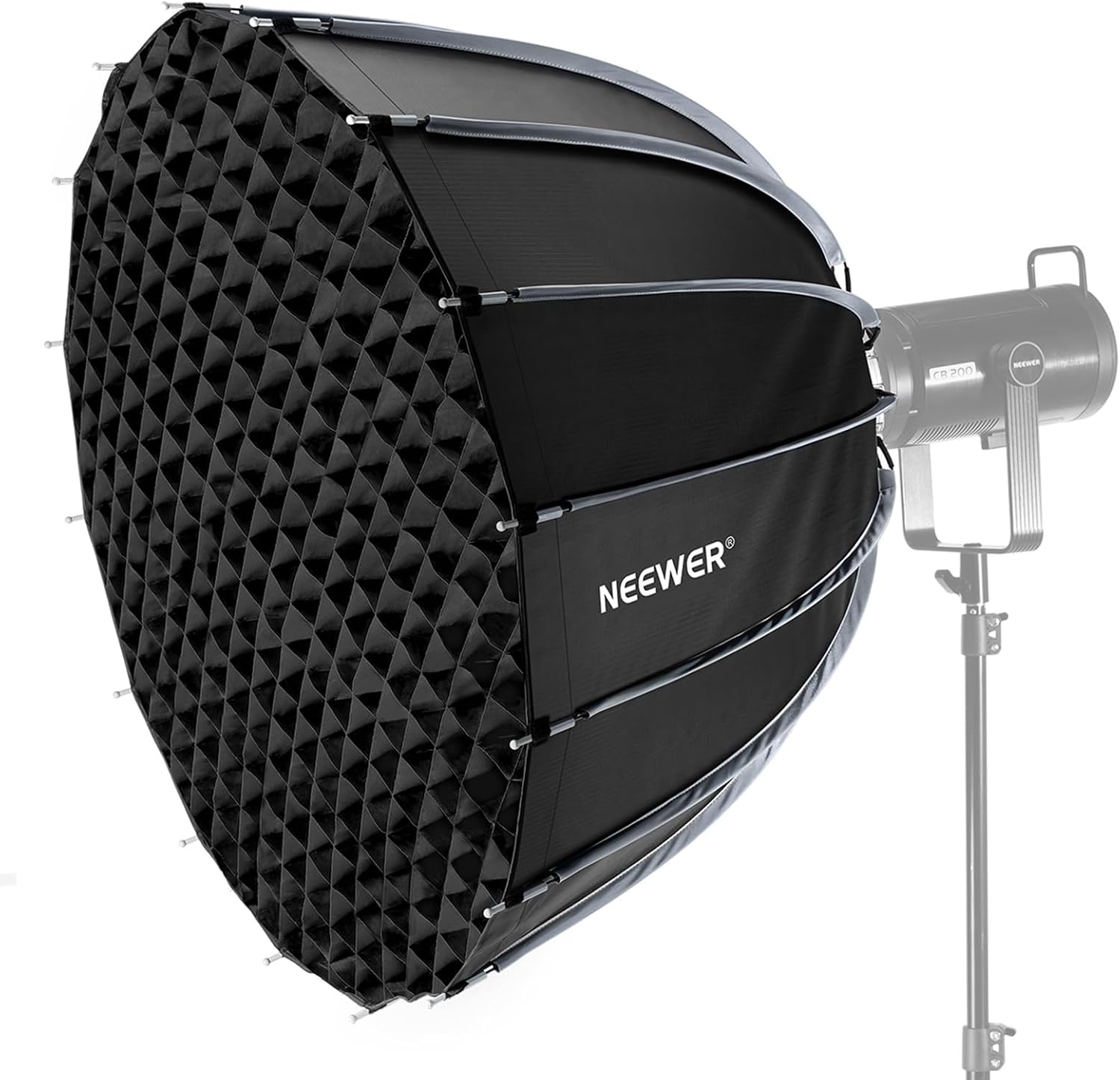 Photography Lighting Box - Parabolische Softbox mit Bowens-Anschluss, 35,4-Zoll-Softbox-Kit mit