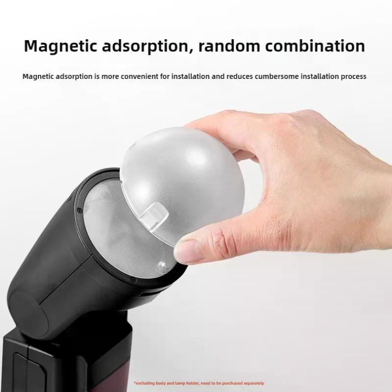 Lighting Effect In Photography - AK-R11 Ersatz-Magnetkuppeldiffusor für sanften, hellen Lichteffekt
