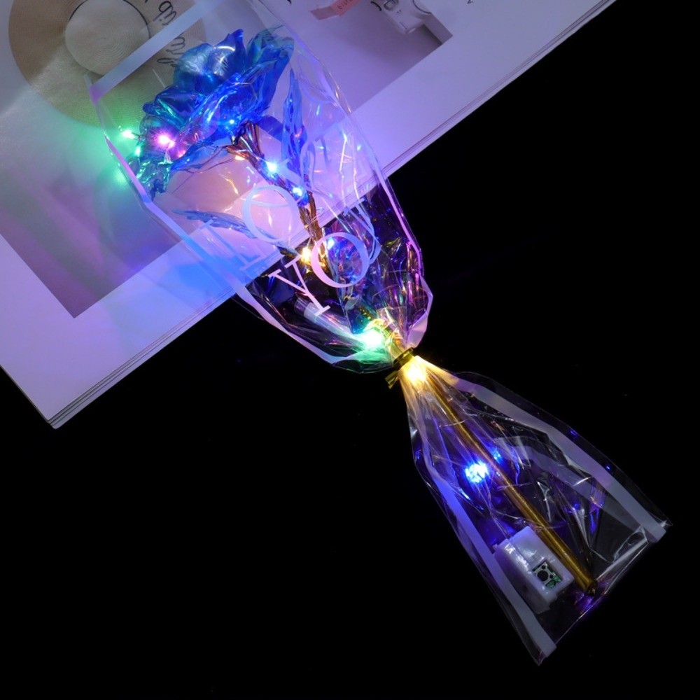 Leuchtende Goldfolie-Rose LED- – Photography Lighting Simulator Free Bewertung und Preis
