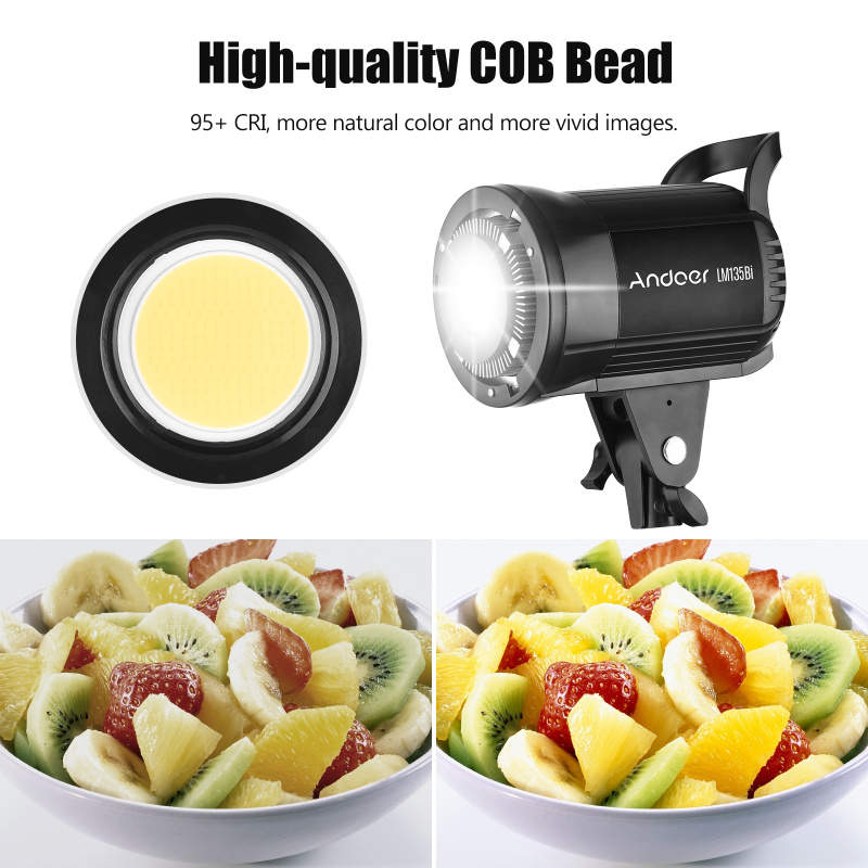 Andoer LM135Bi Tragbares LED-F – Photography Lighting Grid Bewertung und Preis