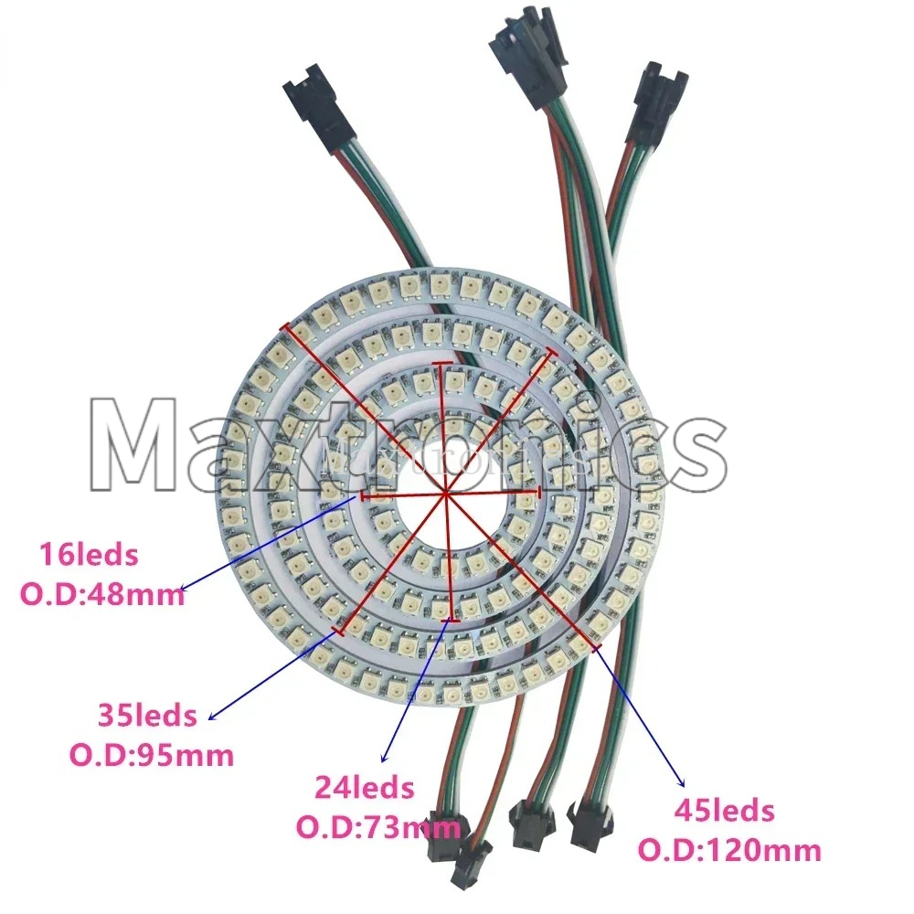 FCOB WS2812B RGB LED-Ring 18/3 – Led Ring Light 18 Bewertung und Preis