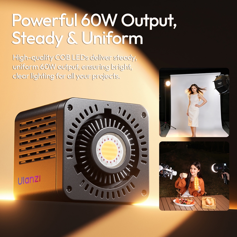 Ulanzi C60 RGB Tragbares 60W C – Photography Lighting Grid Bewertung und Preis