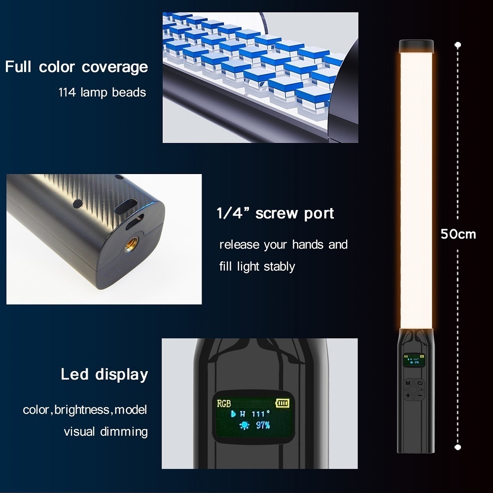 50cm RGB Stick Lichts tab leic – Photography Lighting Grid Bewertung und Preis