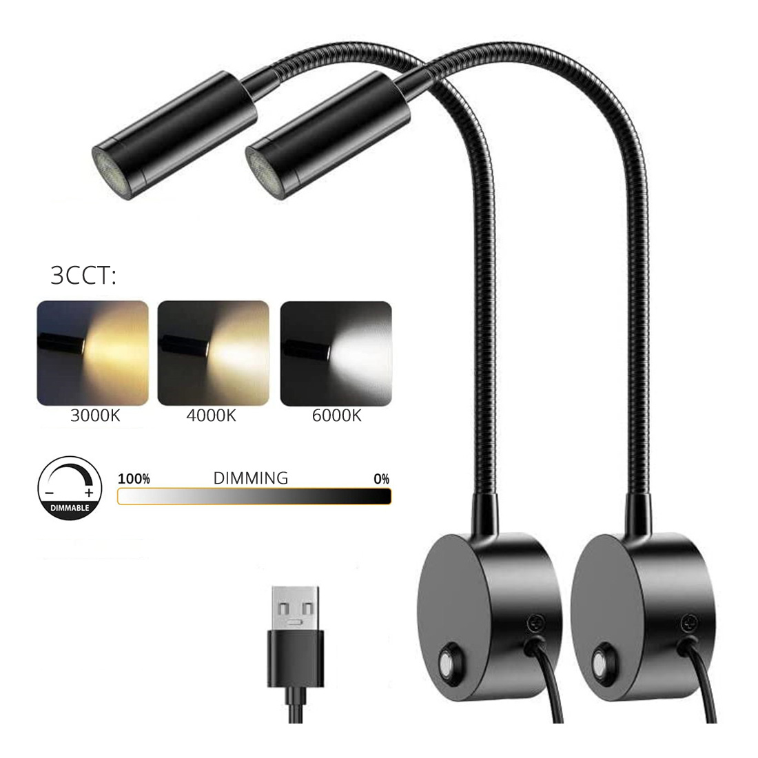 2 stücke 5V USB Nachttisch Wan – Photography Lighting Book Bewertung und Preis